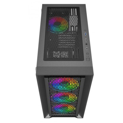 AIRFLOW BREEZE (BLACK) ATX 6X 120MM FAN AUTO RGB - Imagen 3
